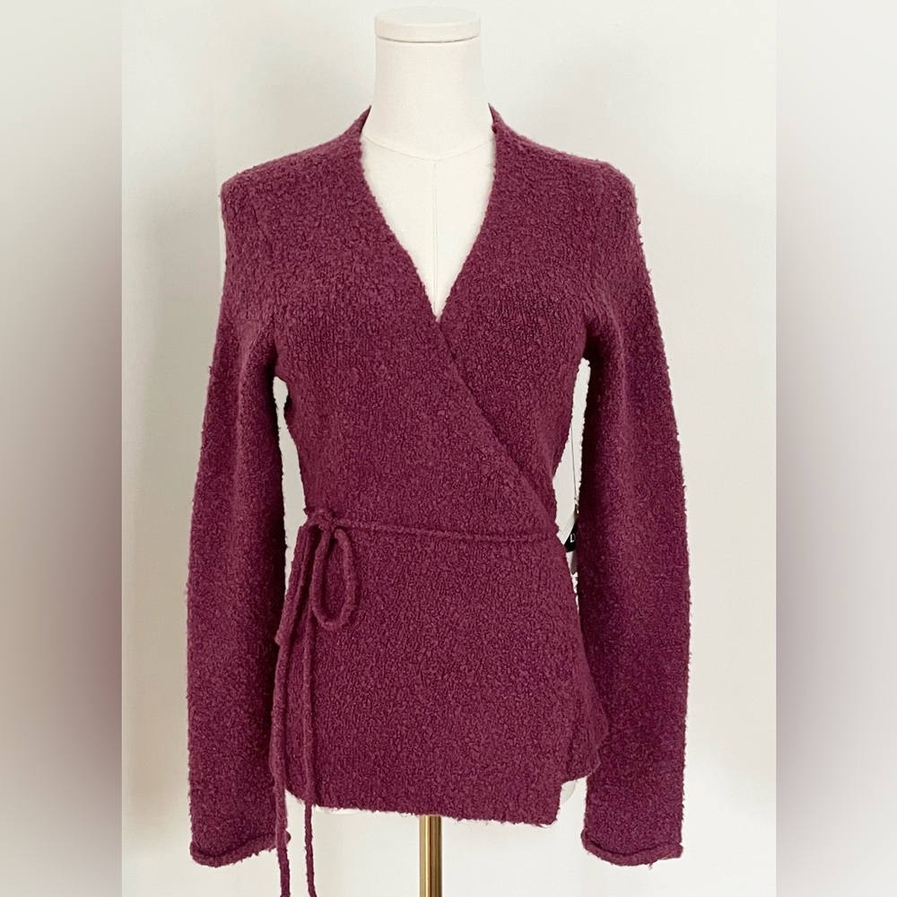 NWOT Moda International Wrap Sweater Size M